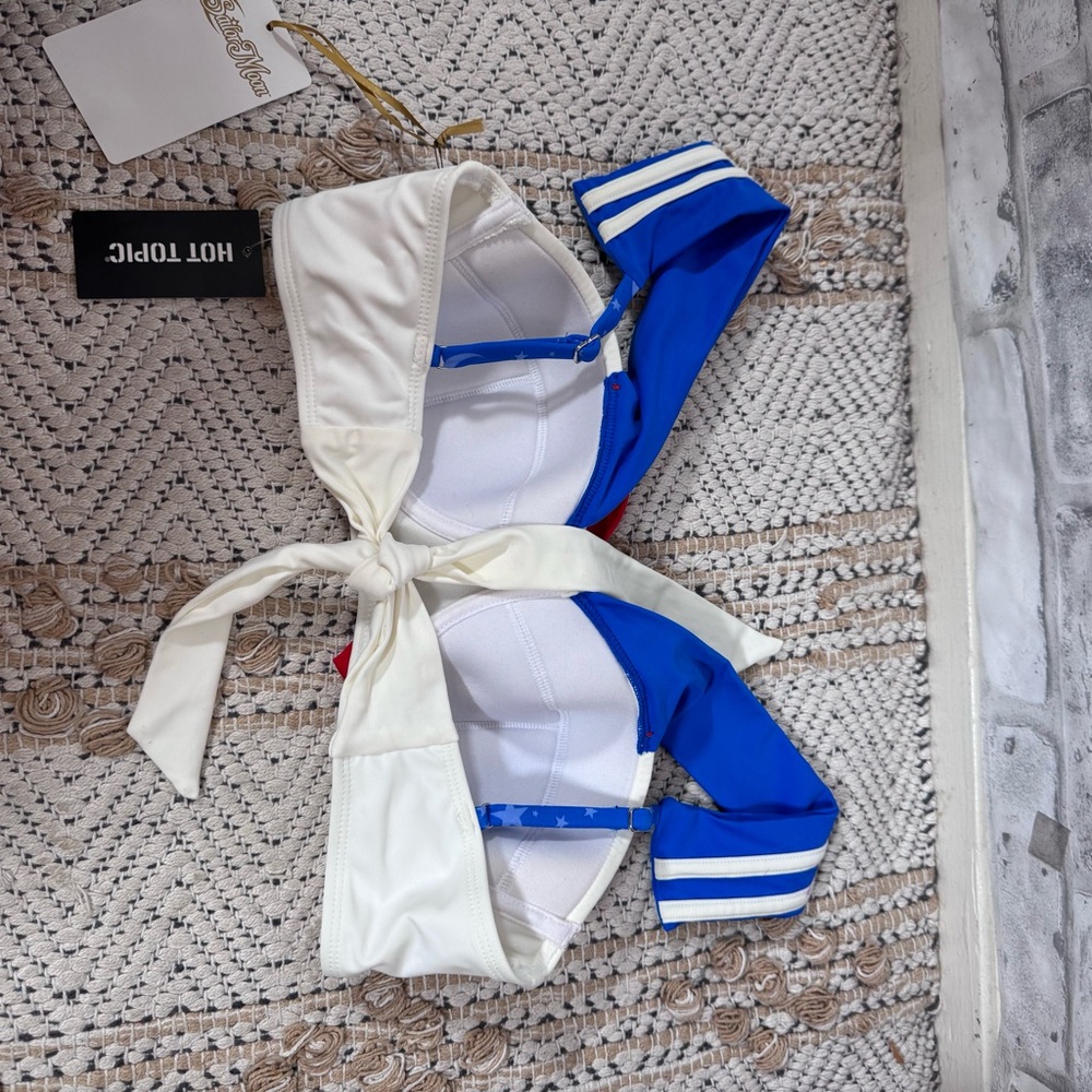 Hot Topic Sailor Moon Cosplay White Bikini Top - Picture 5 of 11